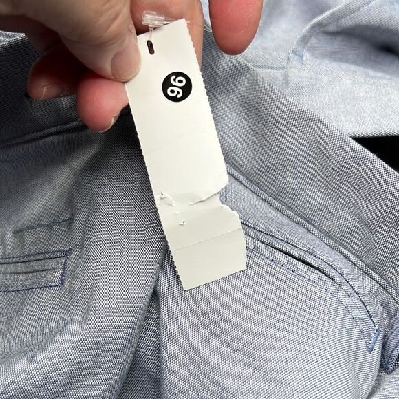 J. Crew Tech Oxford Shorts in Sky blue NWT size 36/9 - Picture 16 of 16